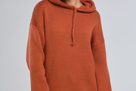 Шерстяное худи красного цвета