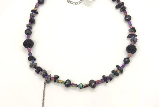 Чокер из натуральных камней "Ультрафиолет"