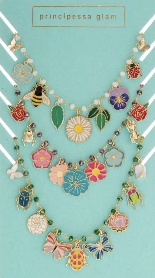 Колье Цветочная клумба