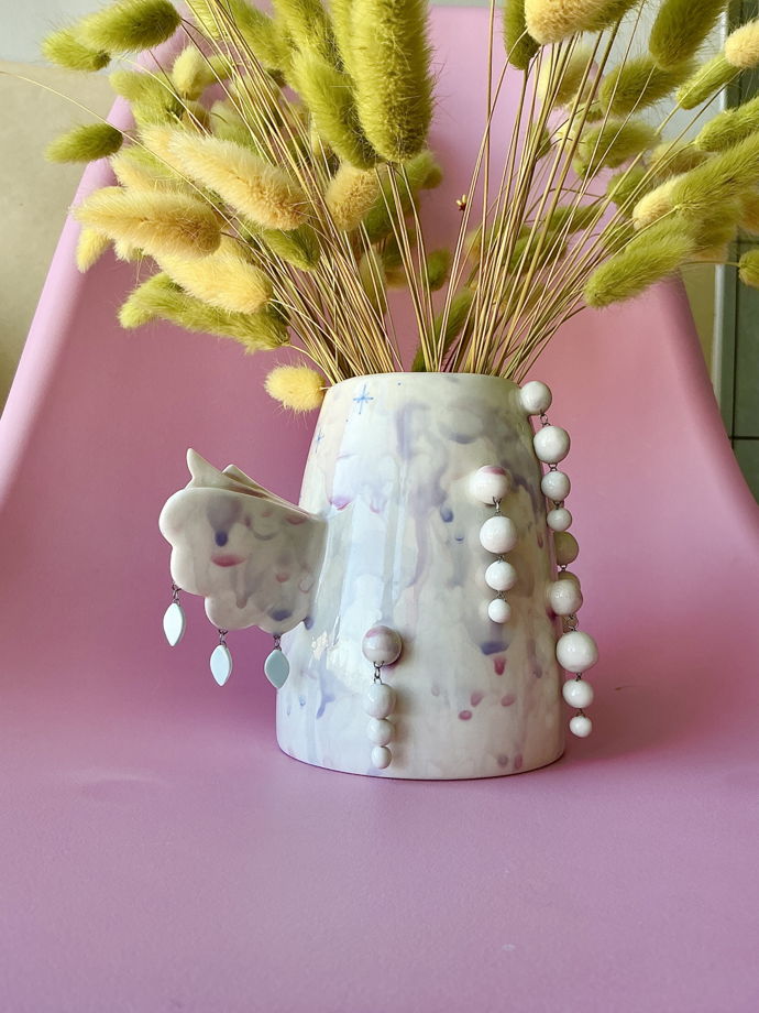 Ваза «Ангелочек» с подвесками