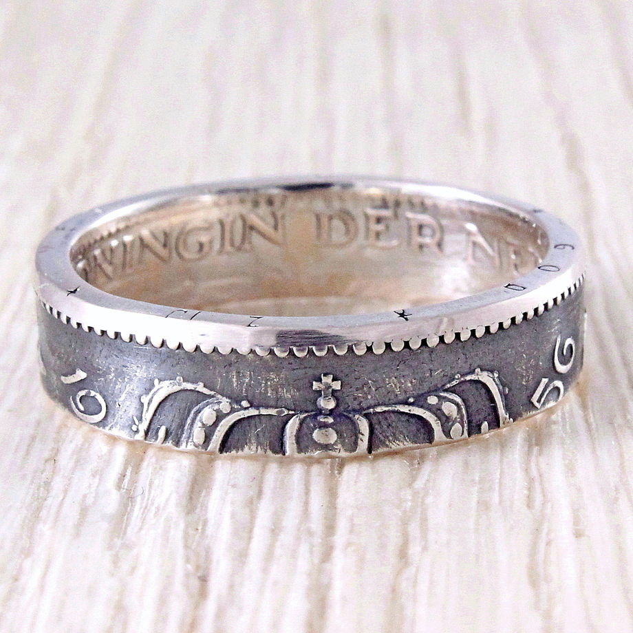 Серебряное кольцо из монеты (Нидерланды) 1 гульден