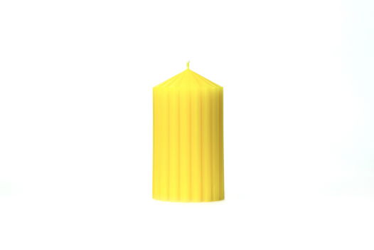 Декоративная фактурная свеча SIGIL 130*70 цвет Шафран