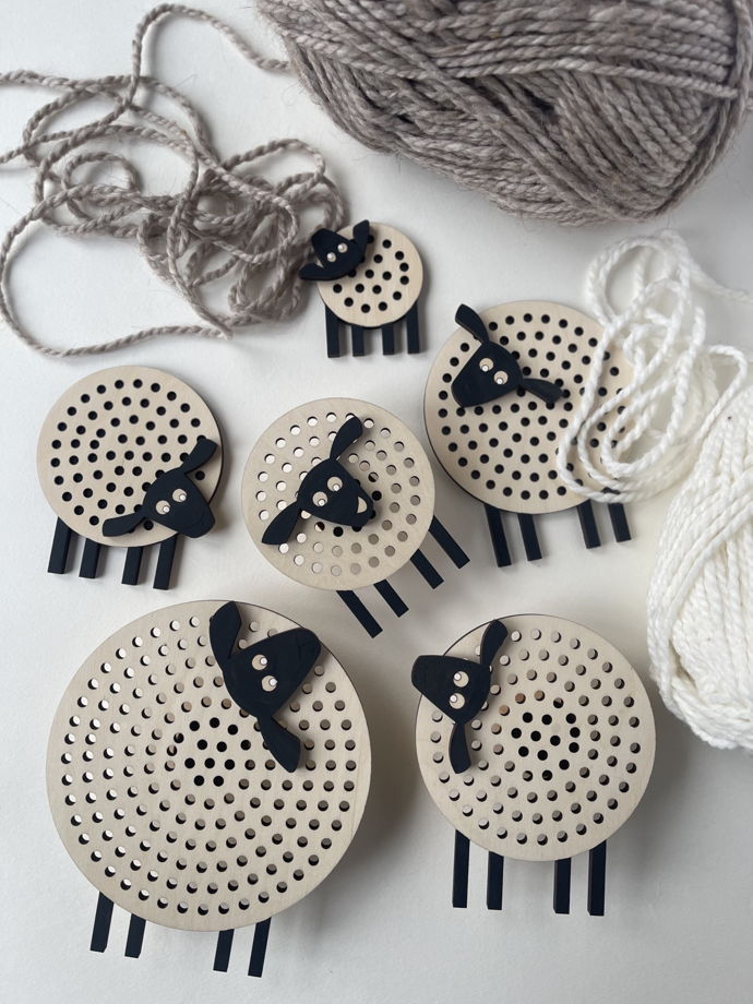 Набор для семейного творчества "Барашки из Заморья" из натуральных материалов