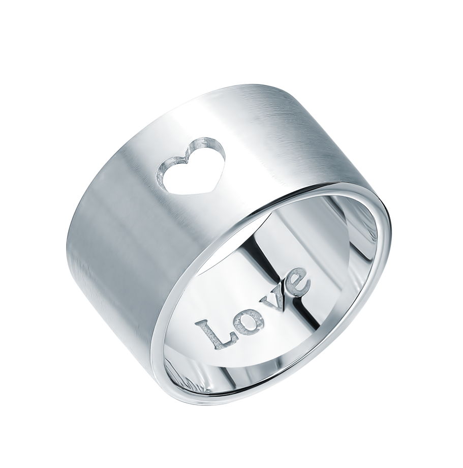 Серебряное кольцо "Любовь"