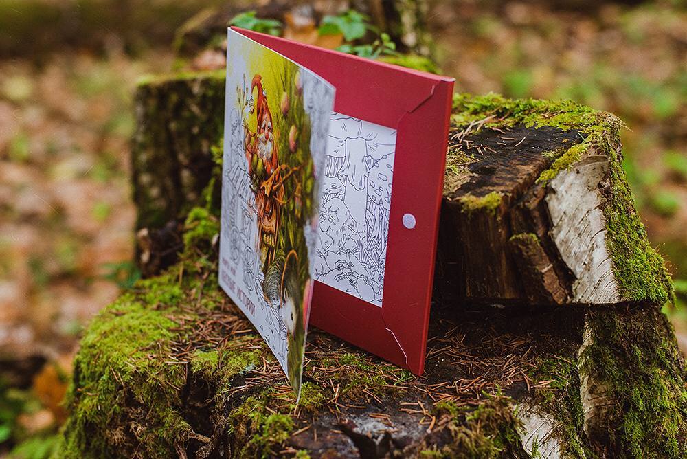 Раскраска "лесные истории" сказочный антристресс