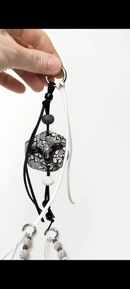 Обвес на сумку овечка коричневая и чёрная