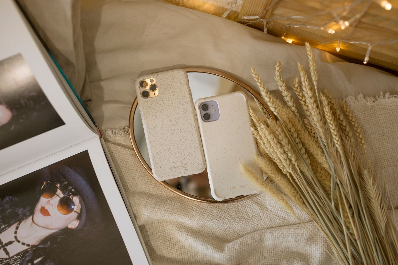 Биоразлагаемый чехол SOLOMA для iPhone 13 Pro Max Пшеница