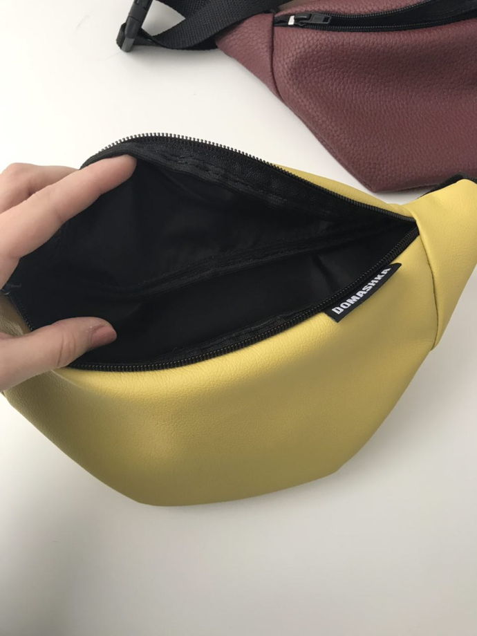 Поясная сумка желтая/бананка/сумка на пояс.