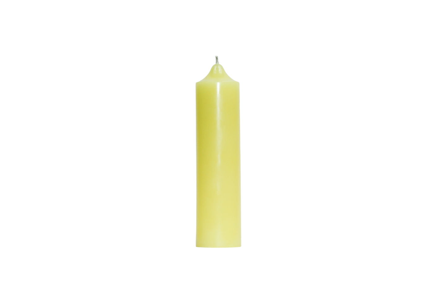 Декоративная свеча SIGIL гладкая 150*38 цвет Желтый