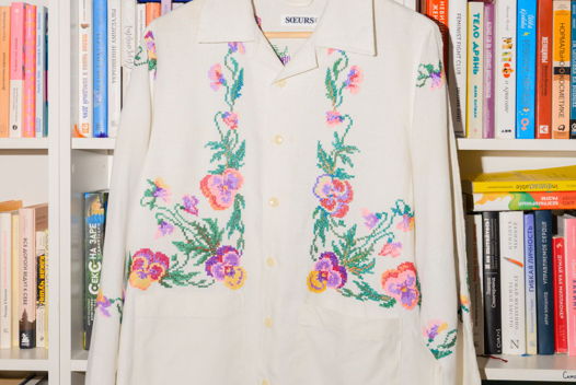 Рубашка из Старинной Скатерти/Vintage Flowers Long Sleeve Shirt