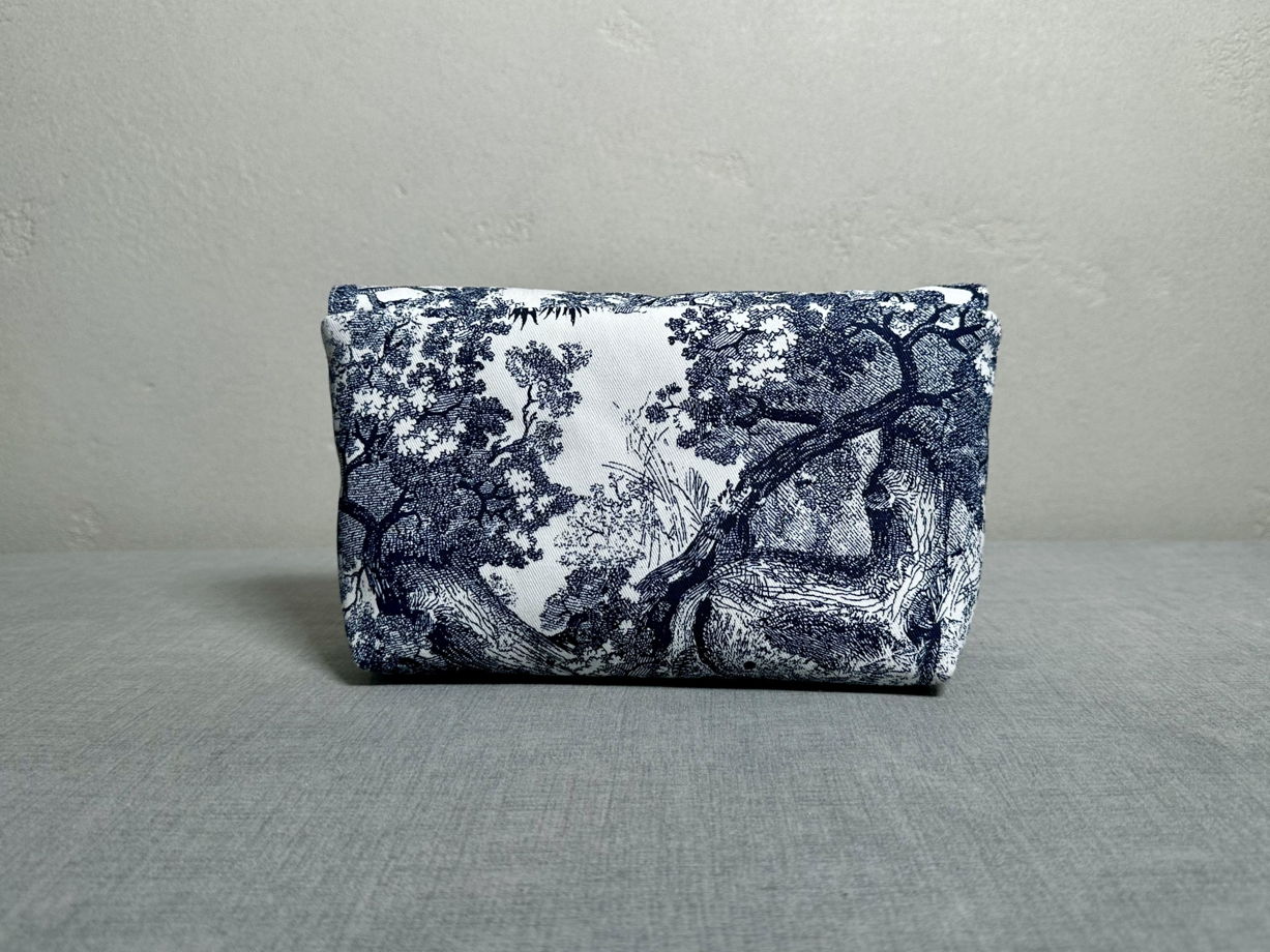 Сумочка крошка через плечо из уплотненного денима с принтом "Джунгли" синяя