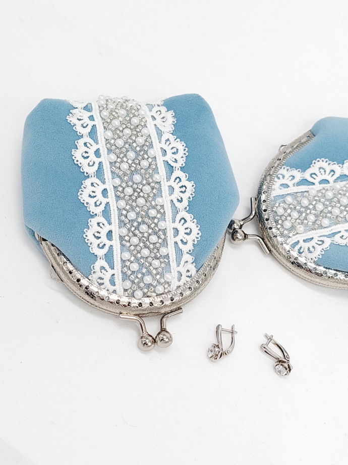 Женский кошелек велюр