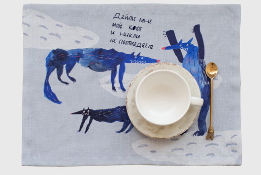 Салфетки "Волки", 2шт.