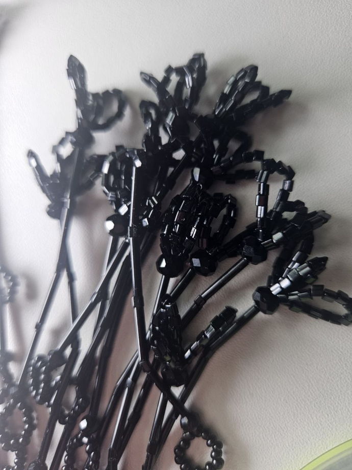 Серьги трансформеры квадрат  BLACK FLO