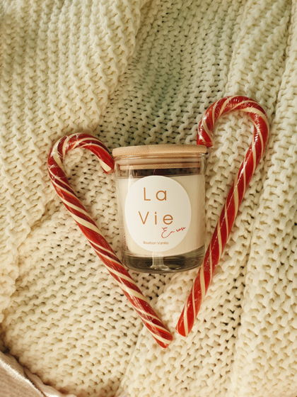 Свеча ручной работы La Vie (190мл.), аромат Verbena+Lemongrass