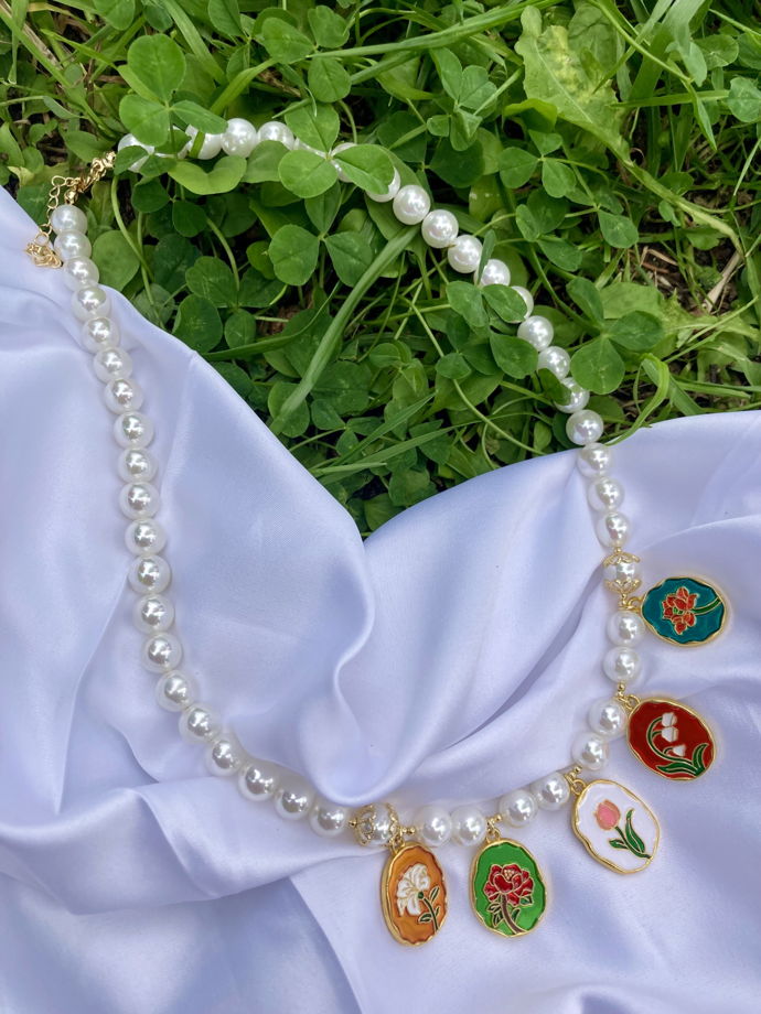 Колье «Луговые цветы»
