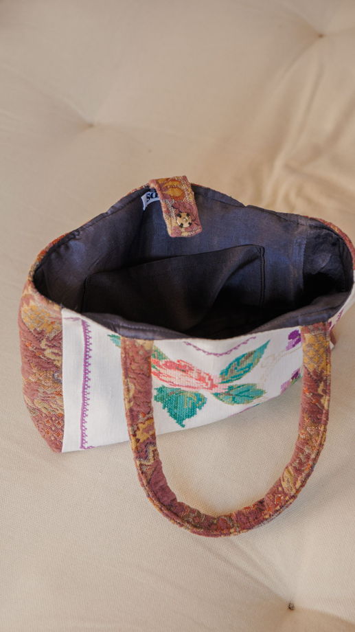 Сумка с Розой и Фиалками/Rose and Violets Bag