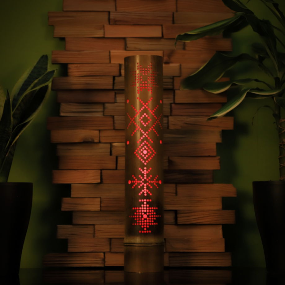Светильник из бамбука ТЕЛЕПОРТ