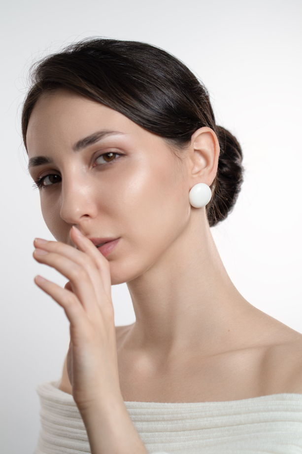 Серьги пусеты «Кнопка»