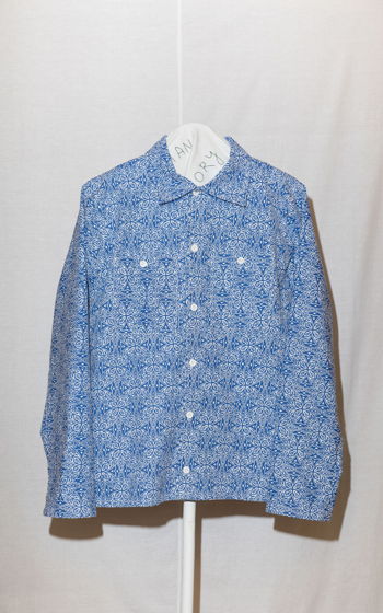 Сине-Белая Рубашка/White Blue Long Sleeve Shirt