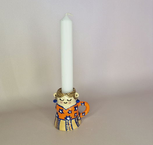 Подсвечник для столовой свечи, коллекция "Маленькие женщины"