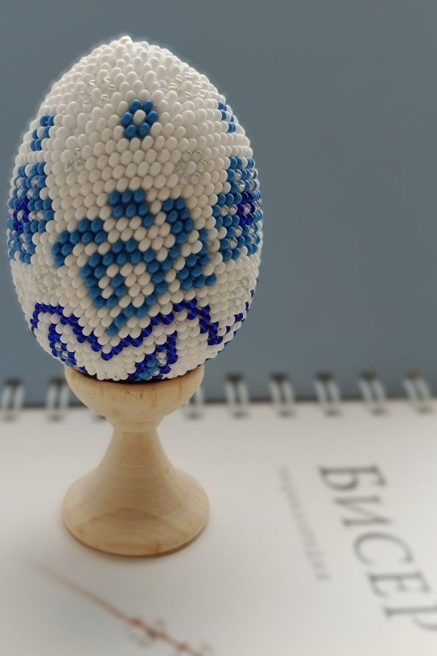 Яйцо пасхальное из бисера handmade в ассортименте