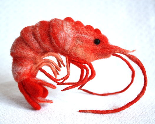 Shrimp friend, креветка, игрушка ручной работы