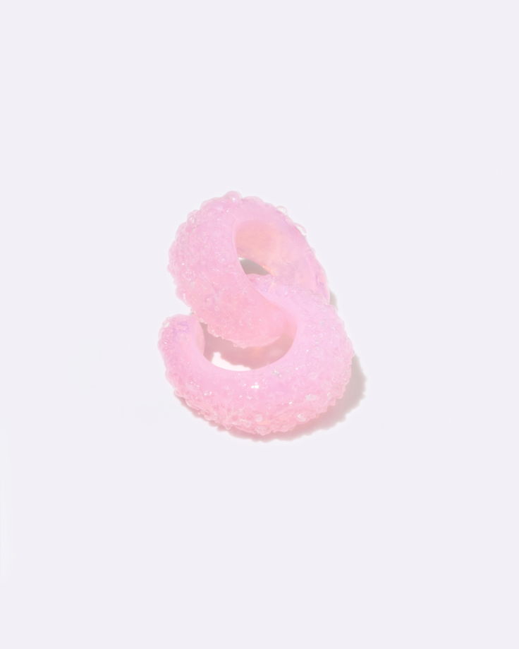 Кафф из стекла Sour Glaze Текстурный Розовый