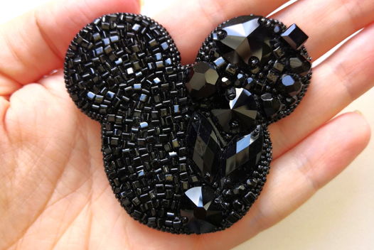 Брошь объемная BLACK MICKEY mini