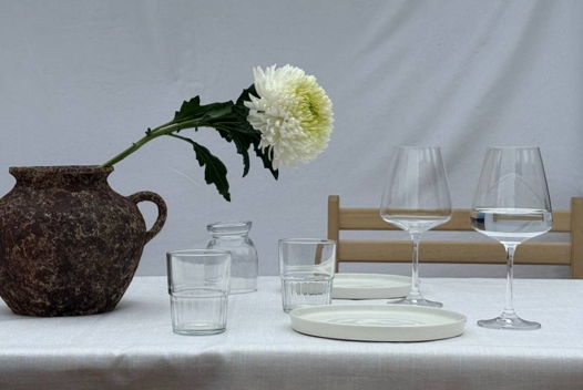 Кашпо "Амфора"  ручной работы из керамики