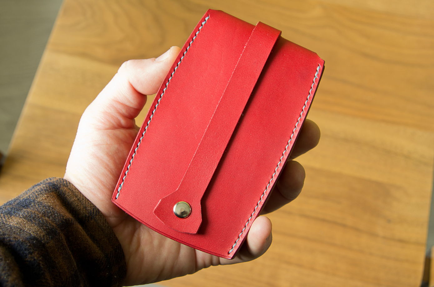 ключница из натуральной кожи FIESTA - Красный