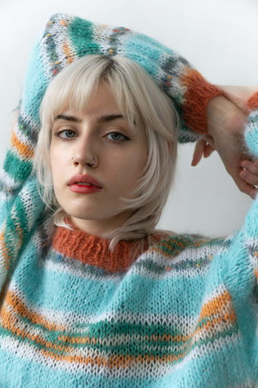 Свитер из винтажного мохера