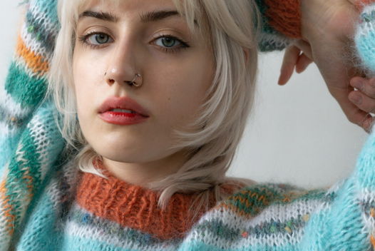 Свитер из винтажного мохера