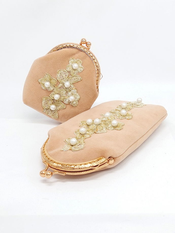 Женский кошелек велюр