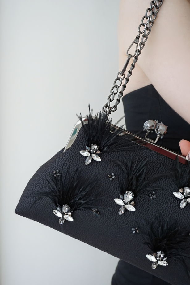 Женская сумочка с фермуаром "Королевская лилия"
