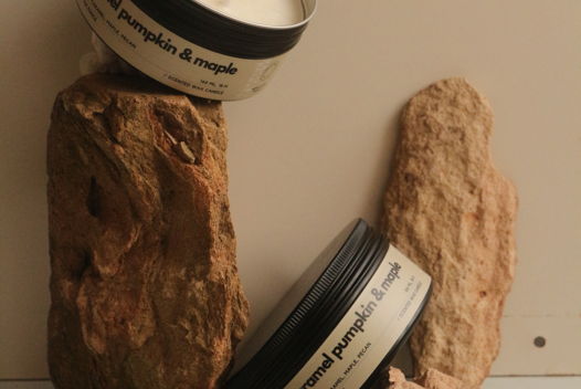 Соевая свеча IRON // Карамельная тыква и клён