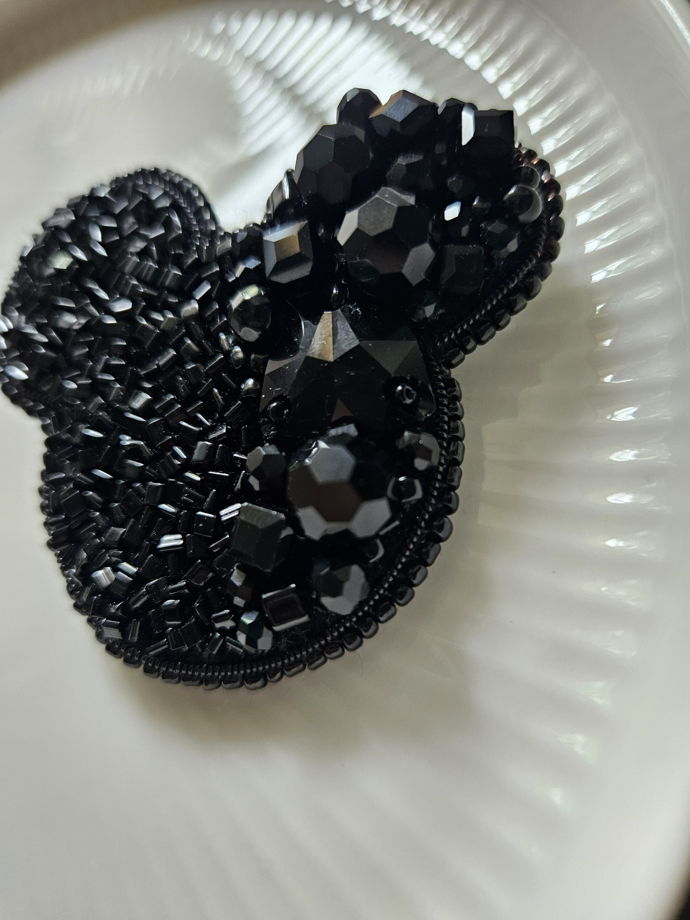 Брошь объемная BLACK MICKEY mini