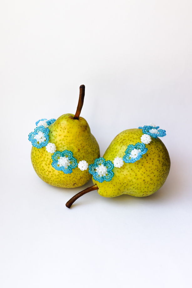 Колье из бисера Blue Breeze / Summer Whimsy