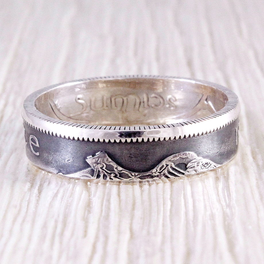Серебряное кольцо из монеты (Ирландия) EIRE