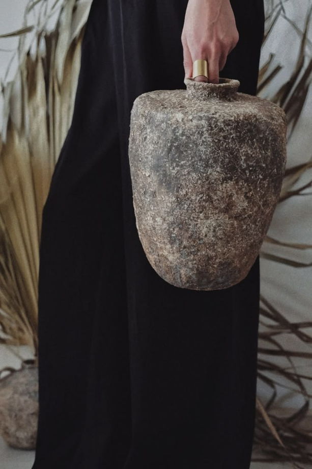 Интерьерная ваза wabi-sabi «След времени»