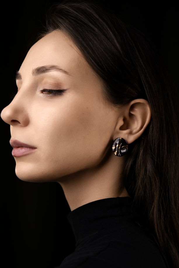 Серьги пусеты «Кинцу»