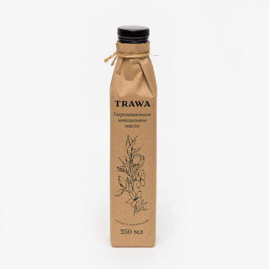Сыродавленное миндальное масло TRAWA, 250 мл