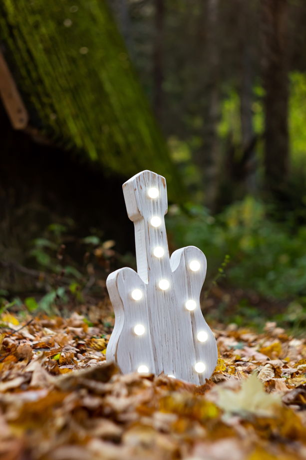 ГИТАРА  — Авторский светильник, ночник из дерева ручной работы