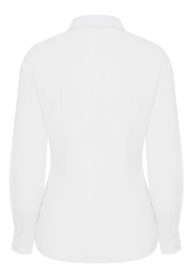 Рубашка белая приталенная из хлопка