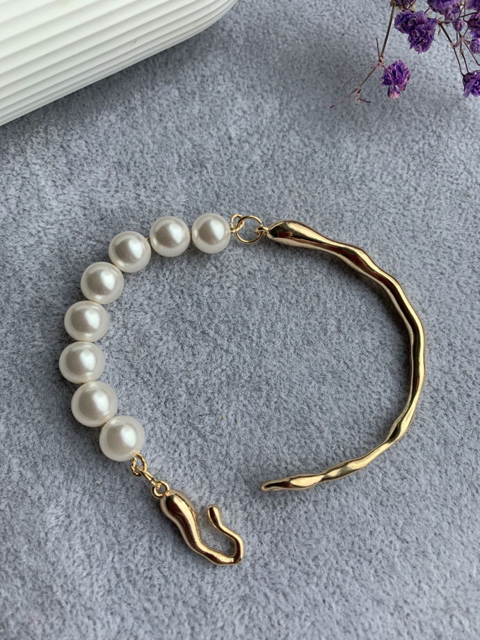 Браслет с жемчугом Майорка «Застывшее мгновение»