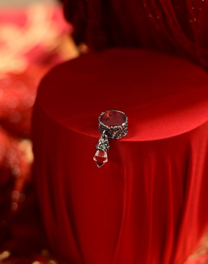 Кольцо "Слезки Герды" в мельхиоре