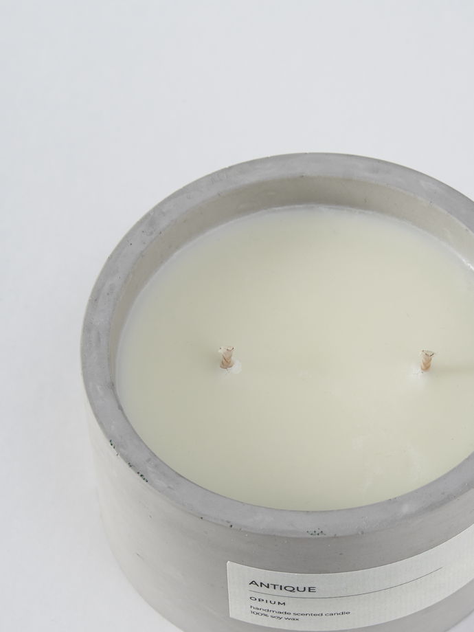 Большая ароматическая свеча  из соевого воска с ароматом Опиум