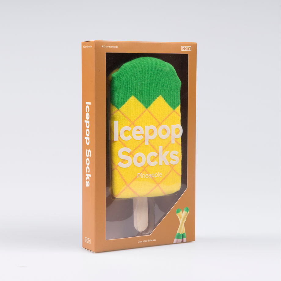 Носки в форме мороженого DOIY Icepop Socks - Pineapple