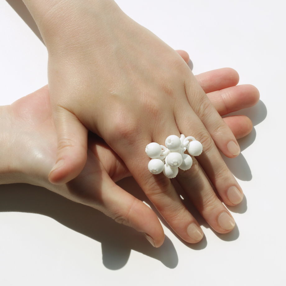 3D-печатное подвижное кольцо «Рябина»