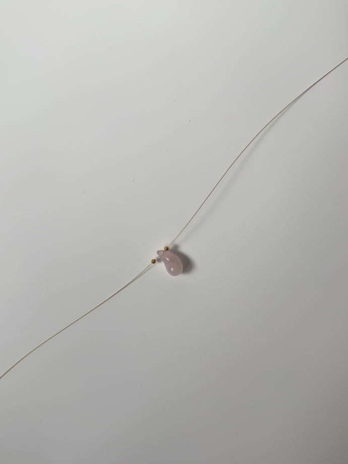 чокер [ pink ] с розовым кварцем